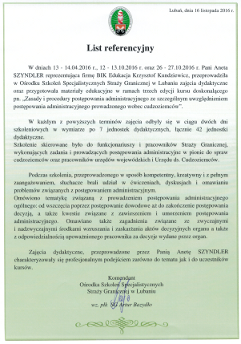 Ośrodek Szkoleń Specjalistycznych Straży Granicznej w Lubaniu